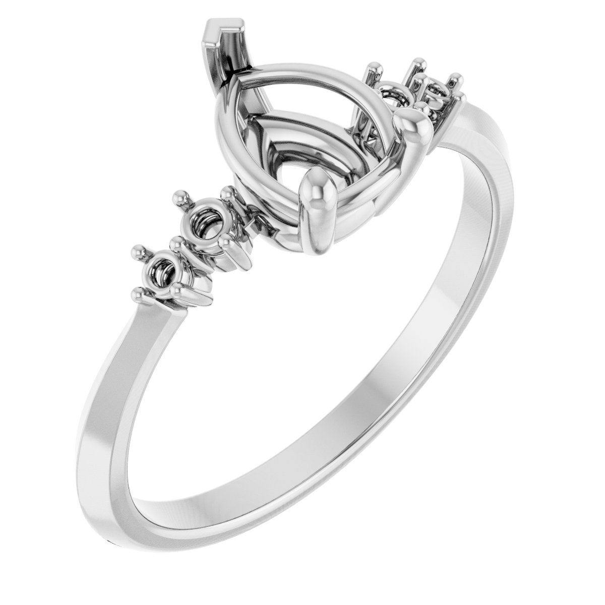 Accented Engagement Ring or Band