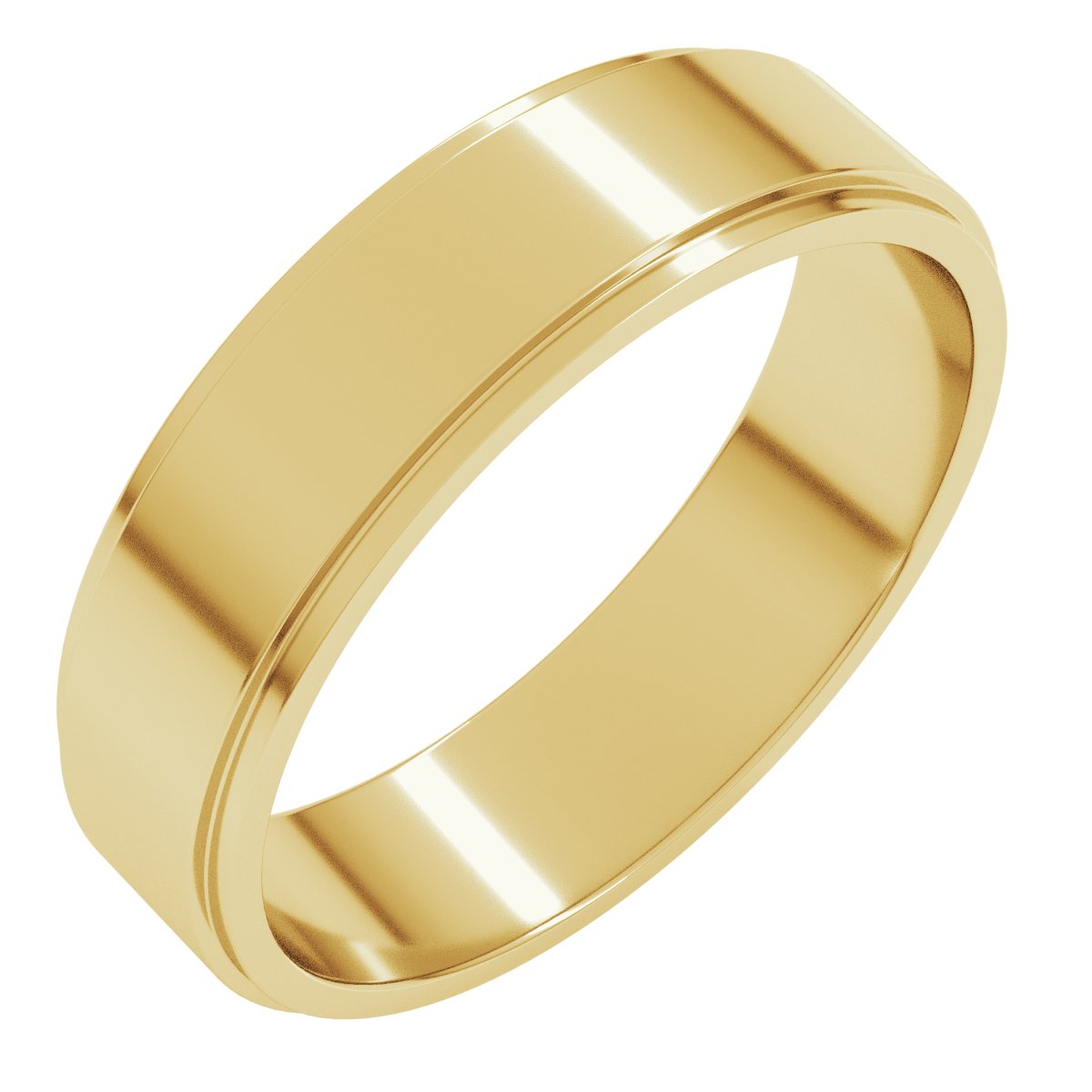 14K Yellow 5.5 mm Flat Band Size 5