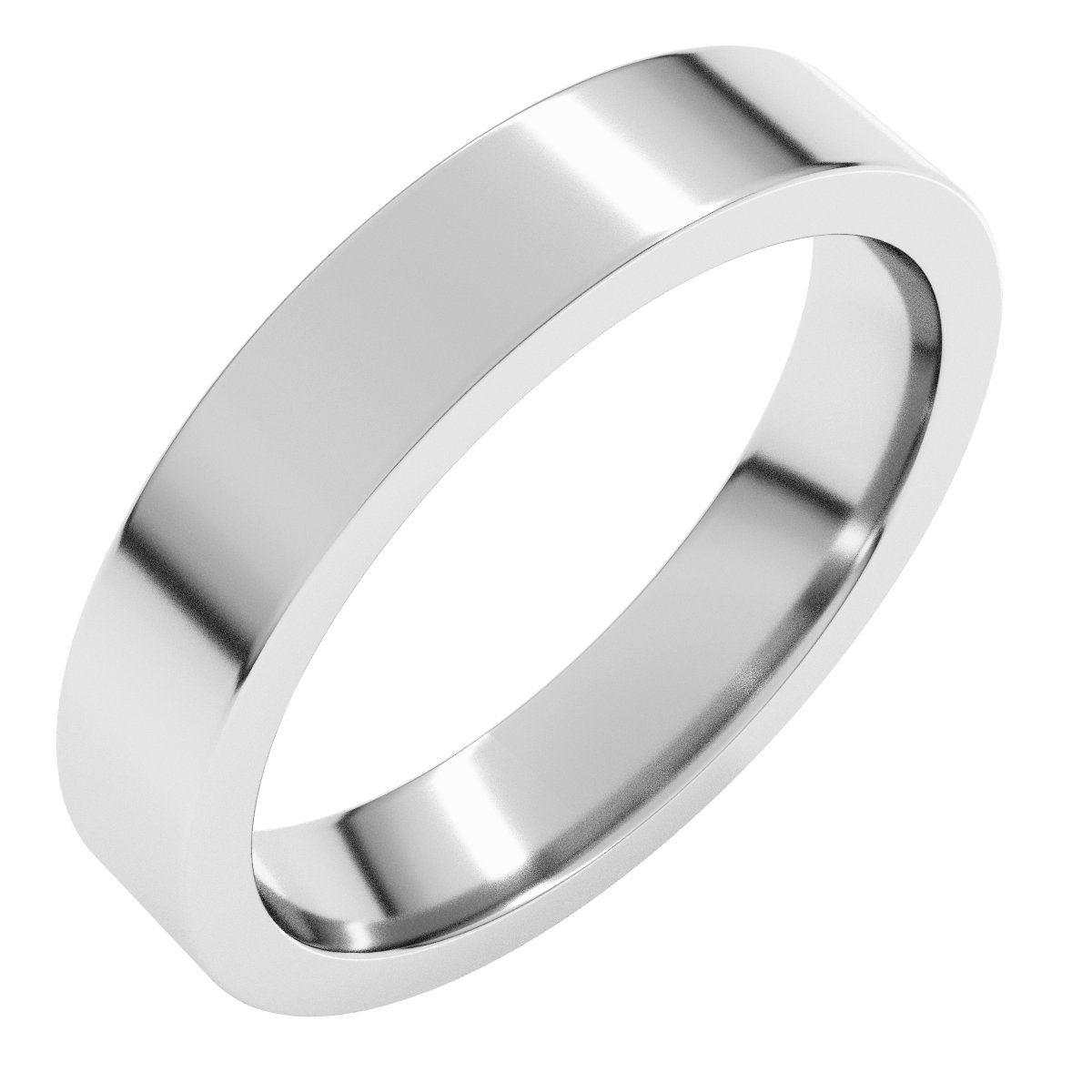 Palladium 4.5 mm Flat Comfort Fit Band Size 8