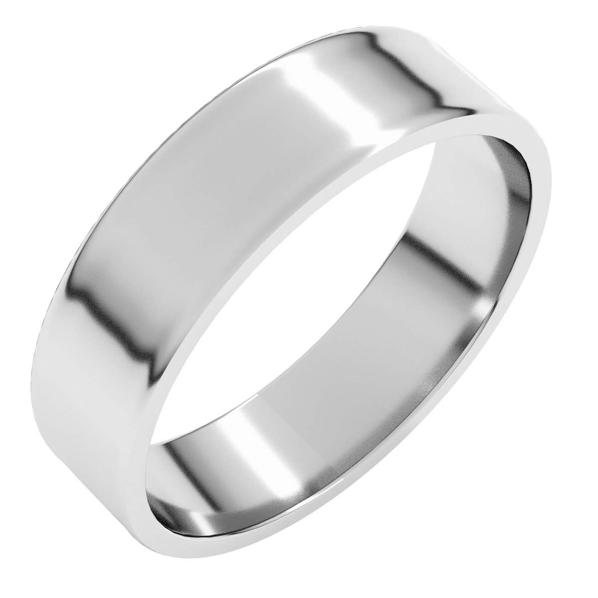 Sterling Silver 5 mm Flat Ultra-Light Band Size 4