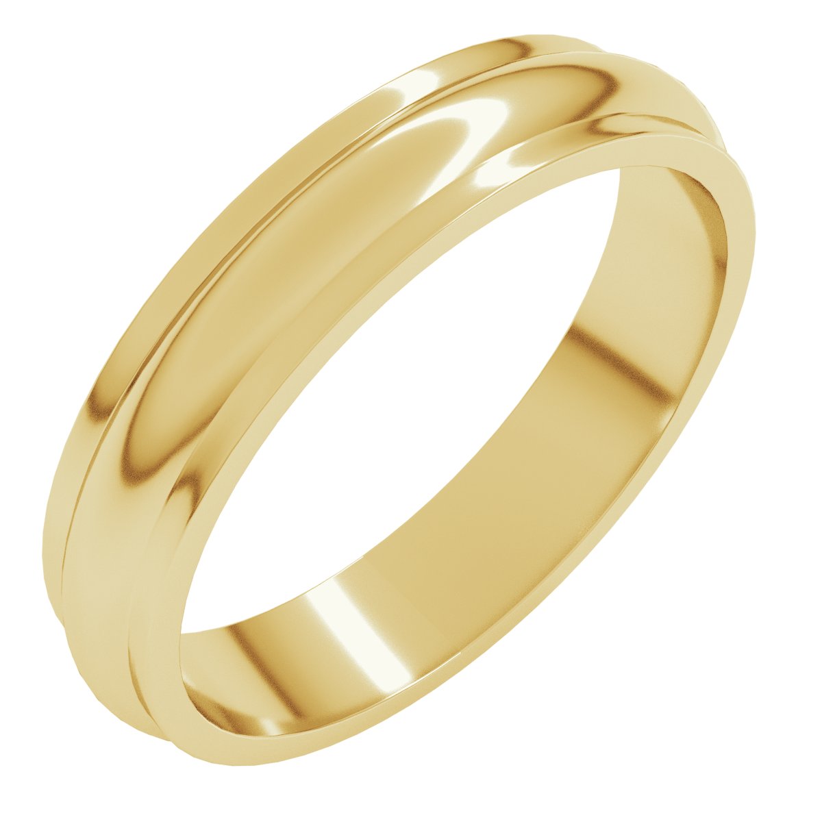 Stepped-Edge Half Round Band Size 9