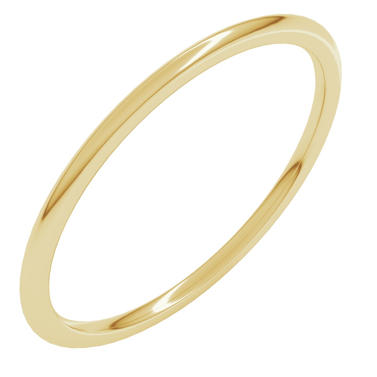 Lightweight Comfort-Fit Half Round Band