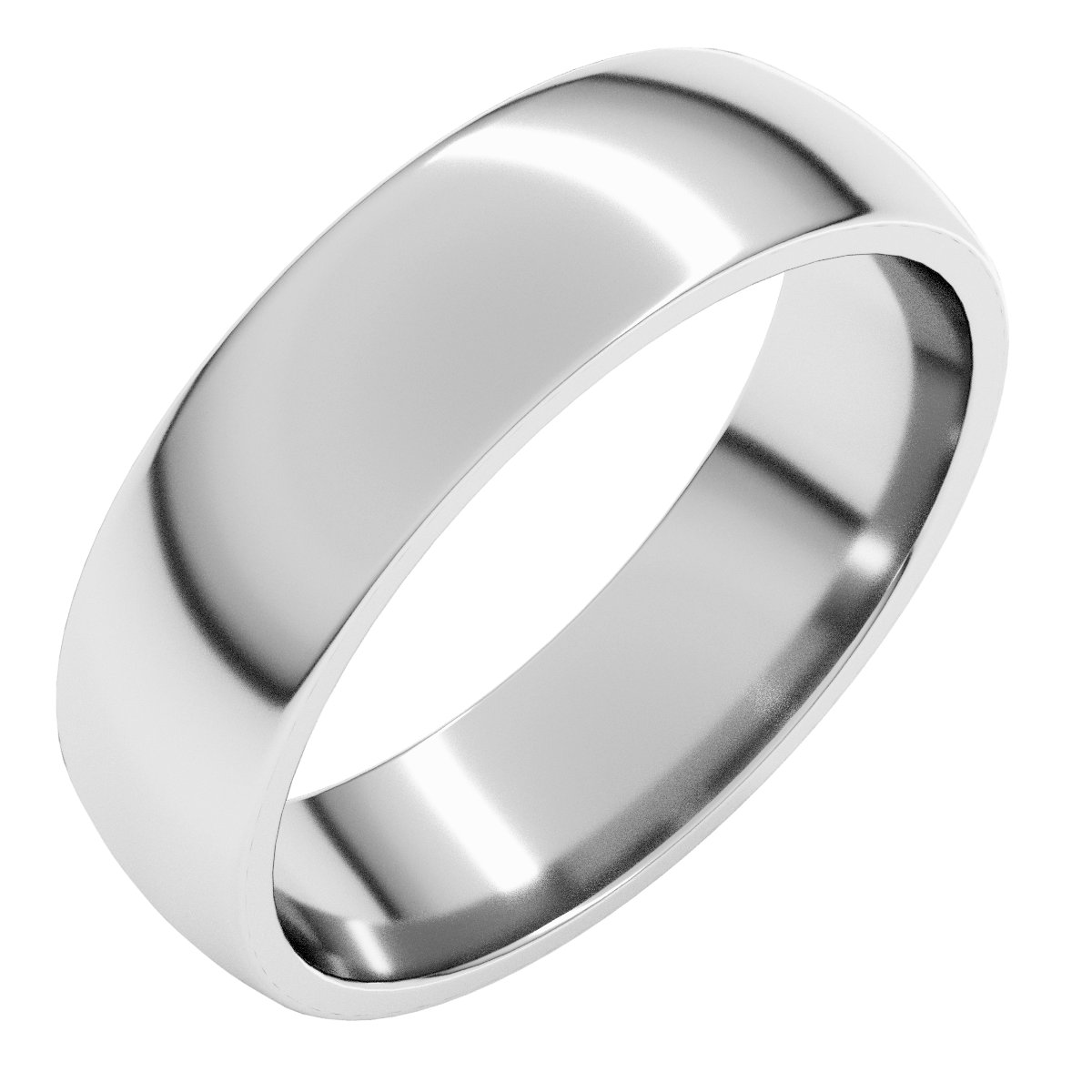 Lightweight Comfort-Fit Half Round Band