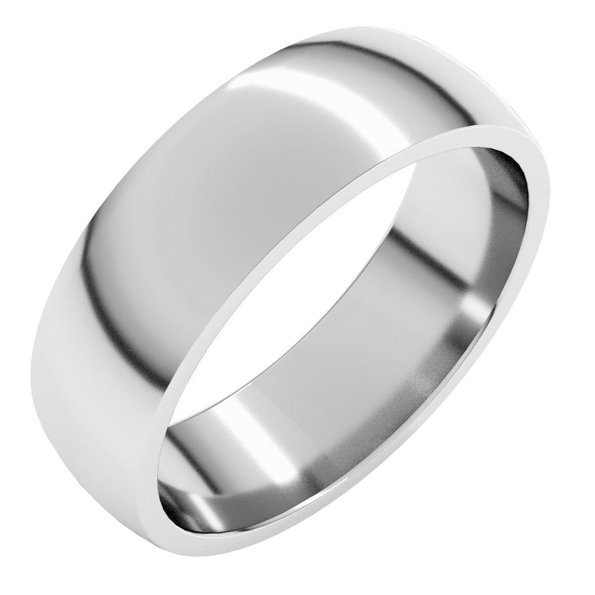 Lightweight Comfort-Fit Half Round Band