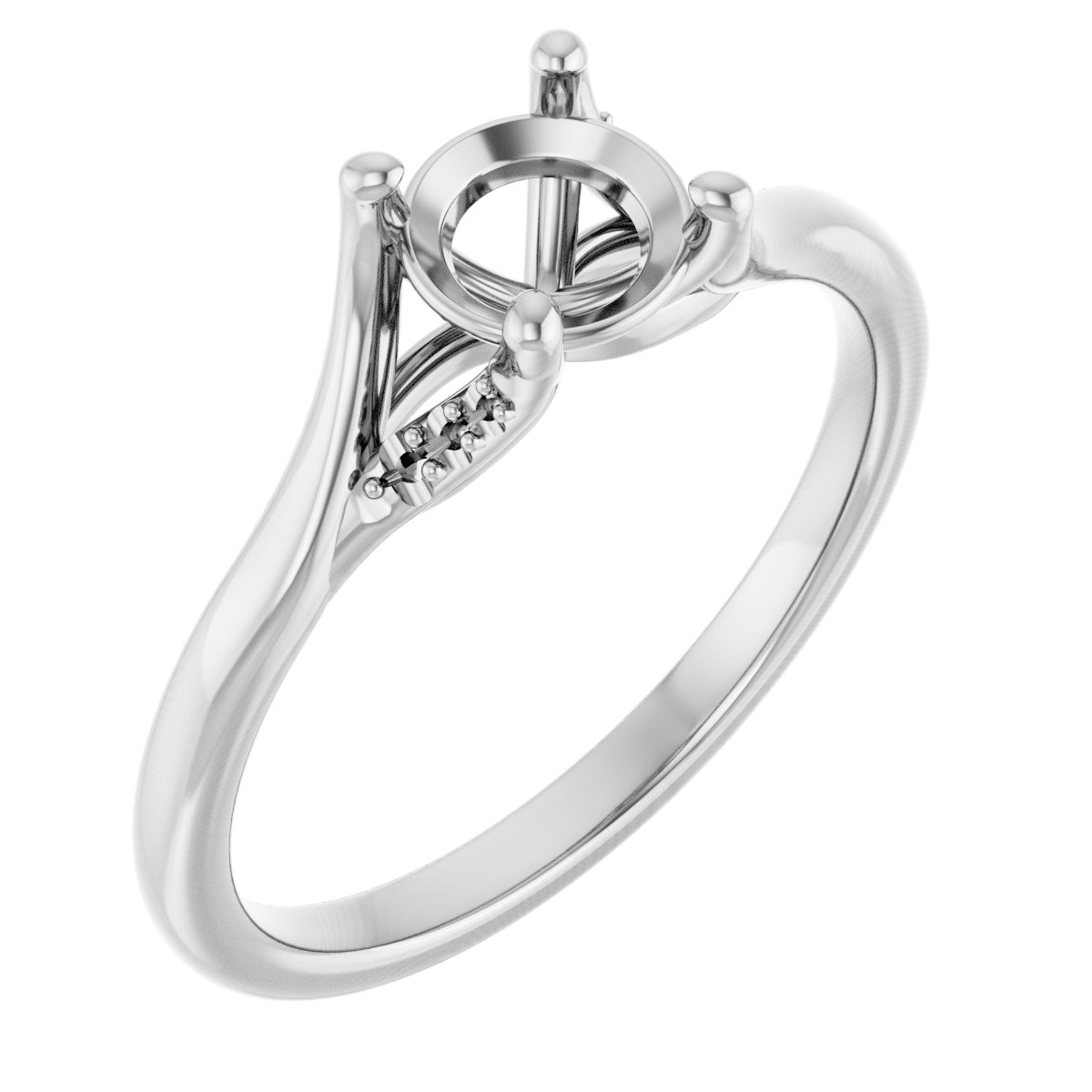 Accented Engagement Ring