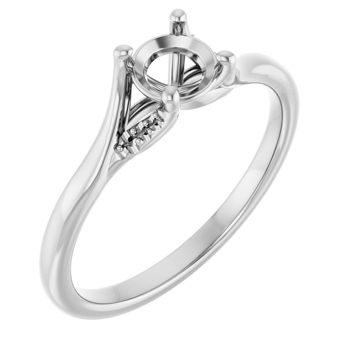 Accented Engagement Ring