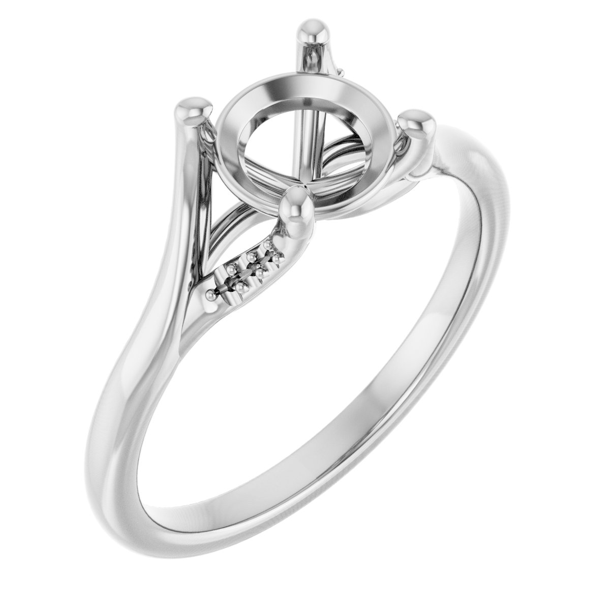 Accented Engagement Ring