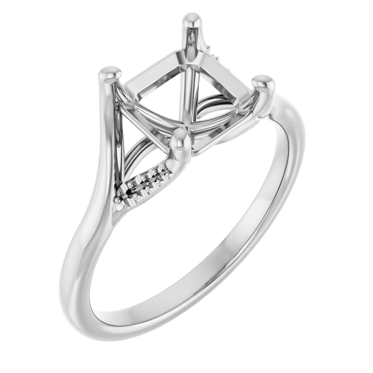 Accented Engagement Ring