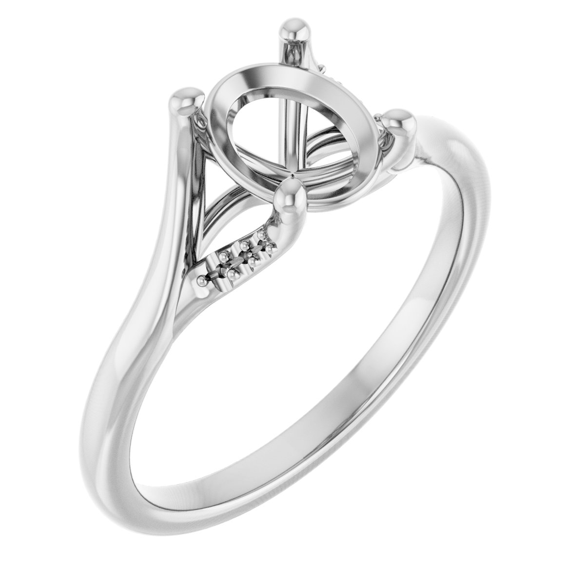 Accented Engagement Ring