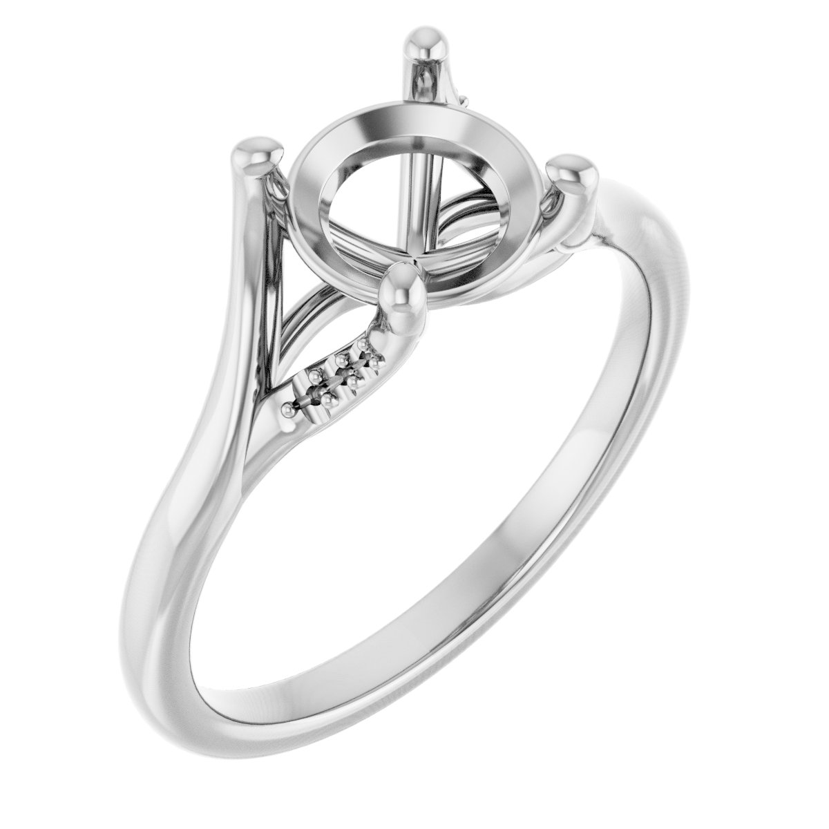 Accented Engagement Ring