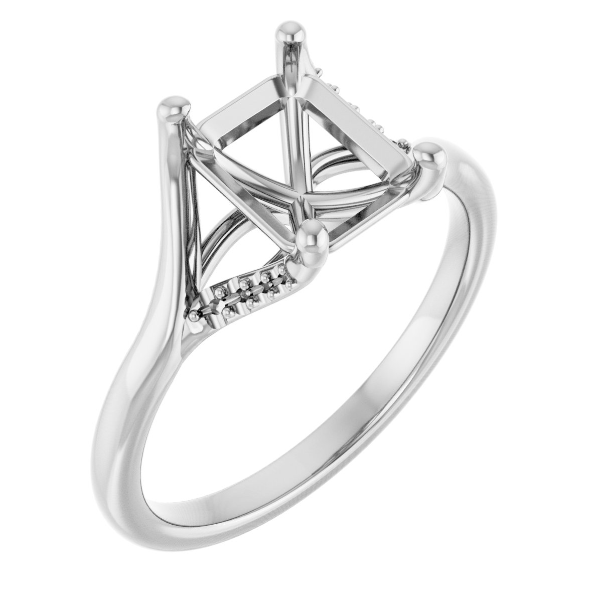Accented Engagement Ring