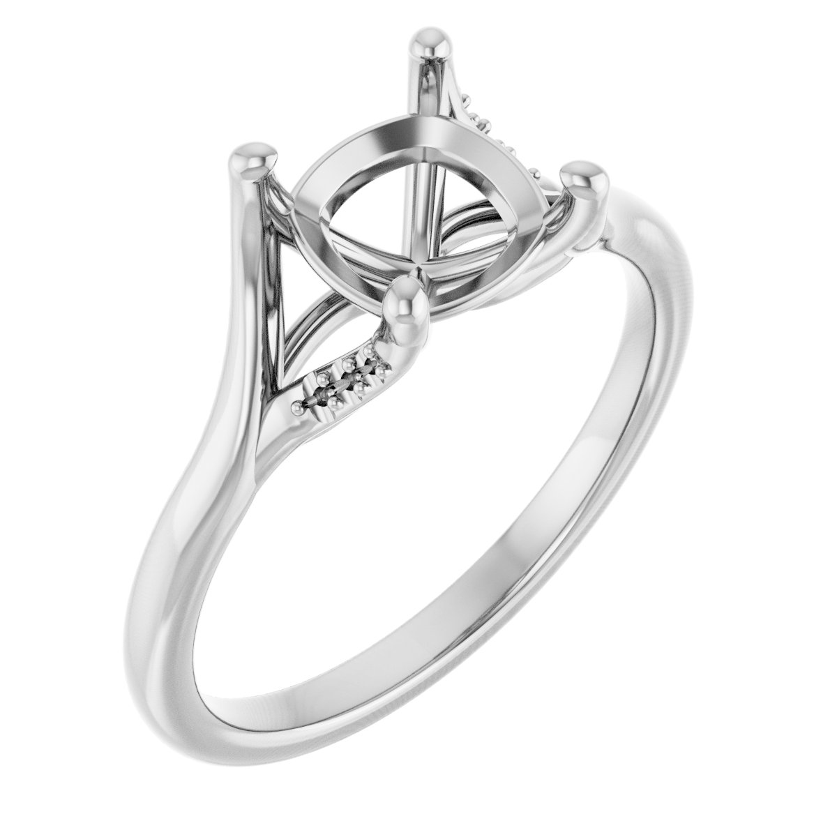 Accented Engagement Ring