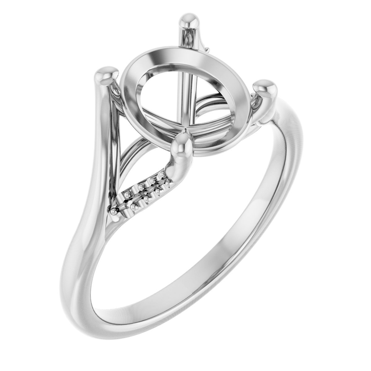 Accented Engagement Ring