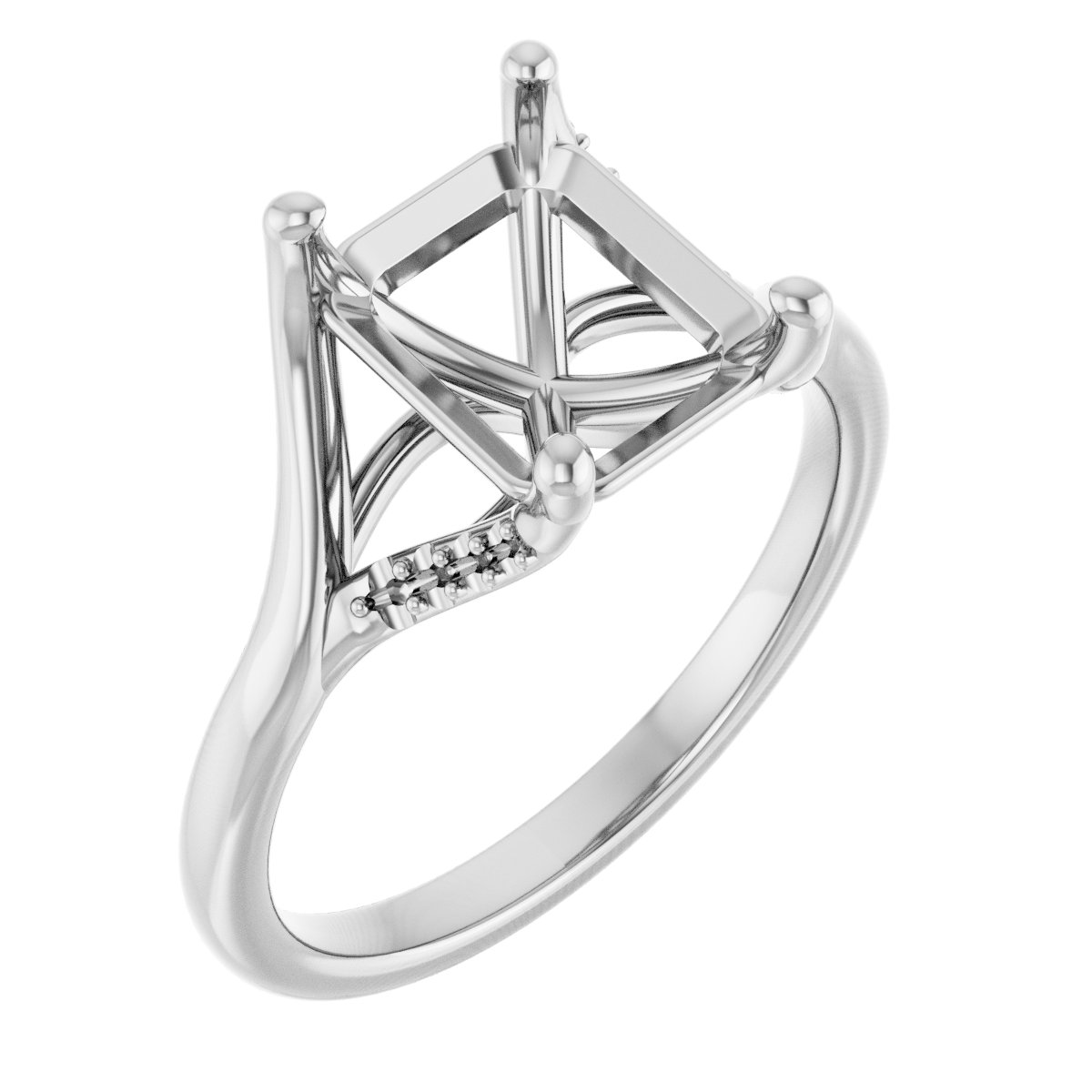 Accented Engagement Ring