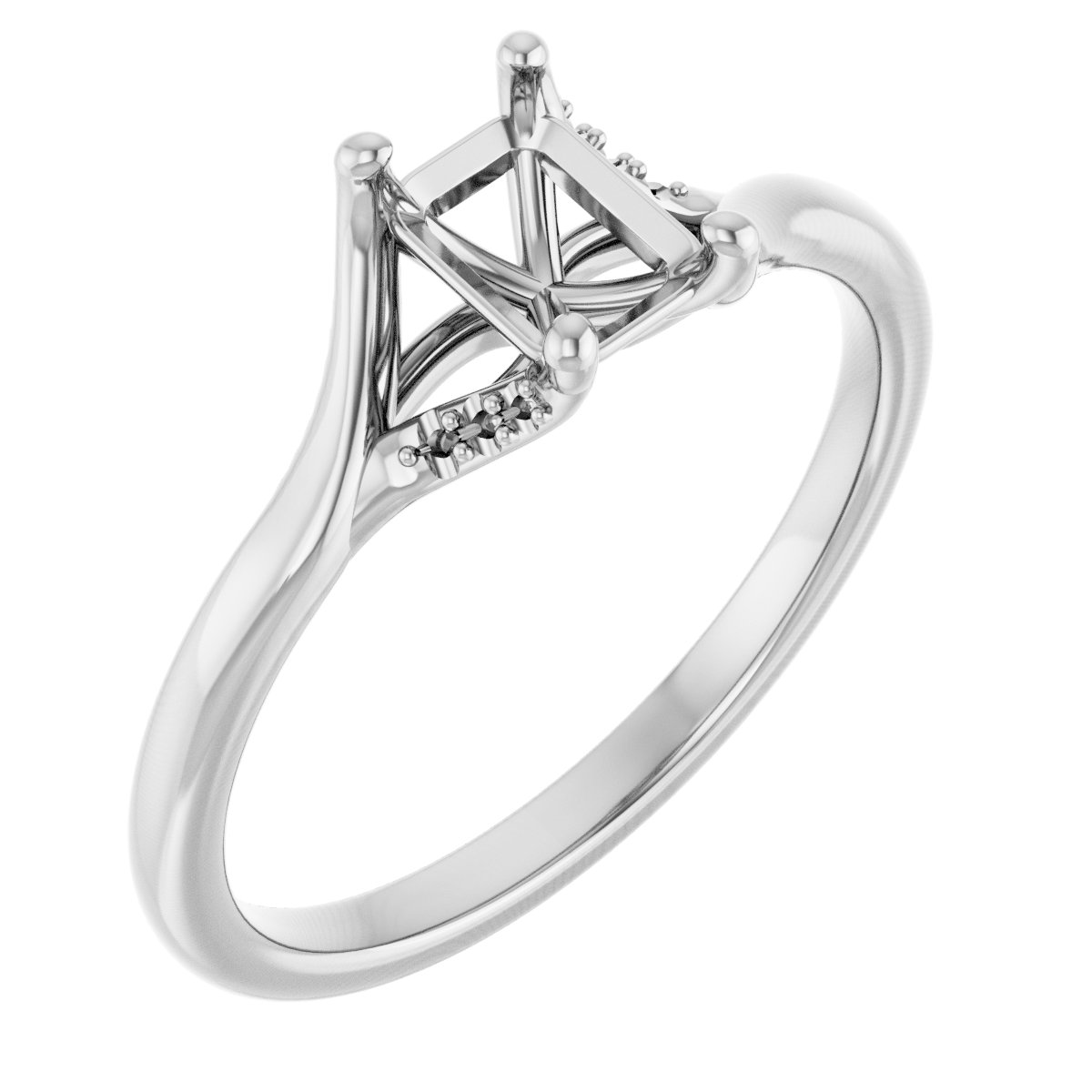 Accented Engagement Ring