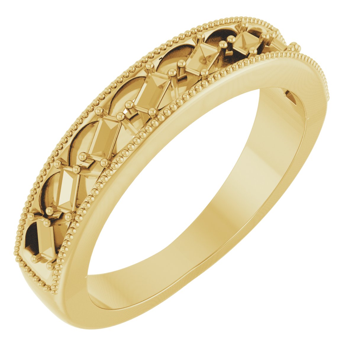 14K Yellow 1/4 CTW Natural Diamond Anniversary Band