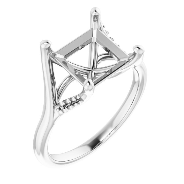 Accented Engagement Ring