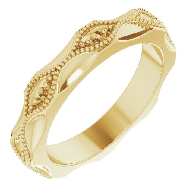 Vintage-Inspired Eternity Band