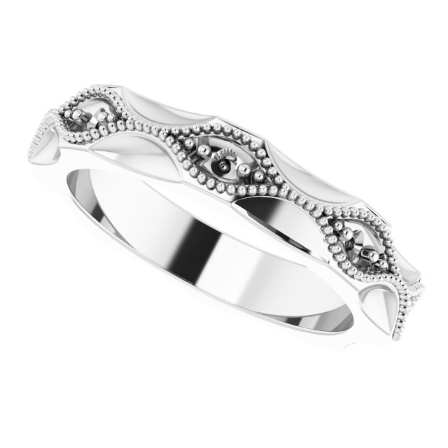 Vintage-Inspired Eternity Band view 5