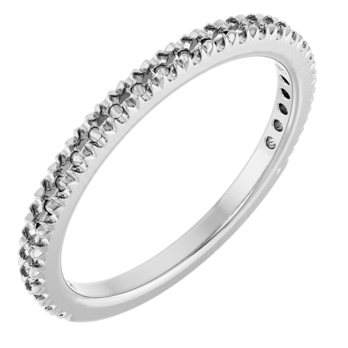 Platinum 1/3 CTW Diamond French-Set Anniversary Band