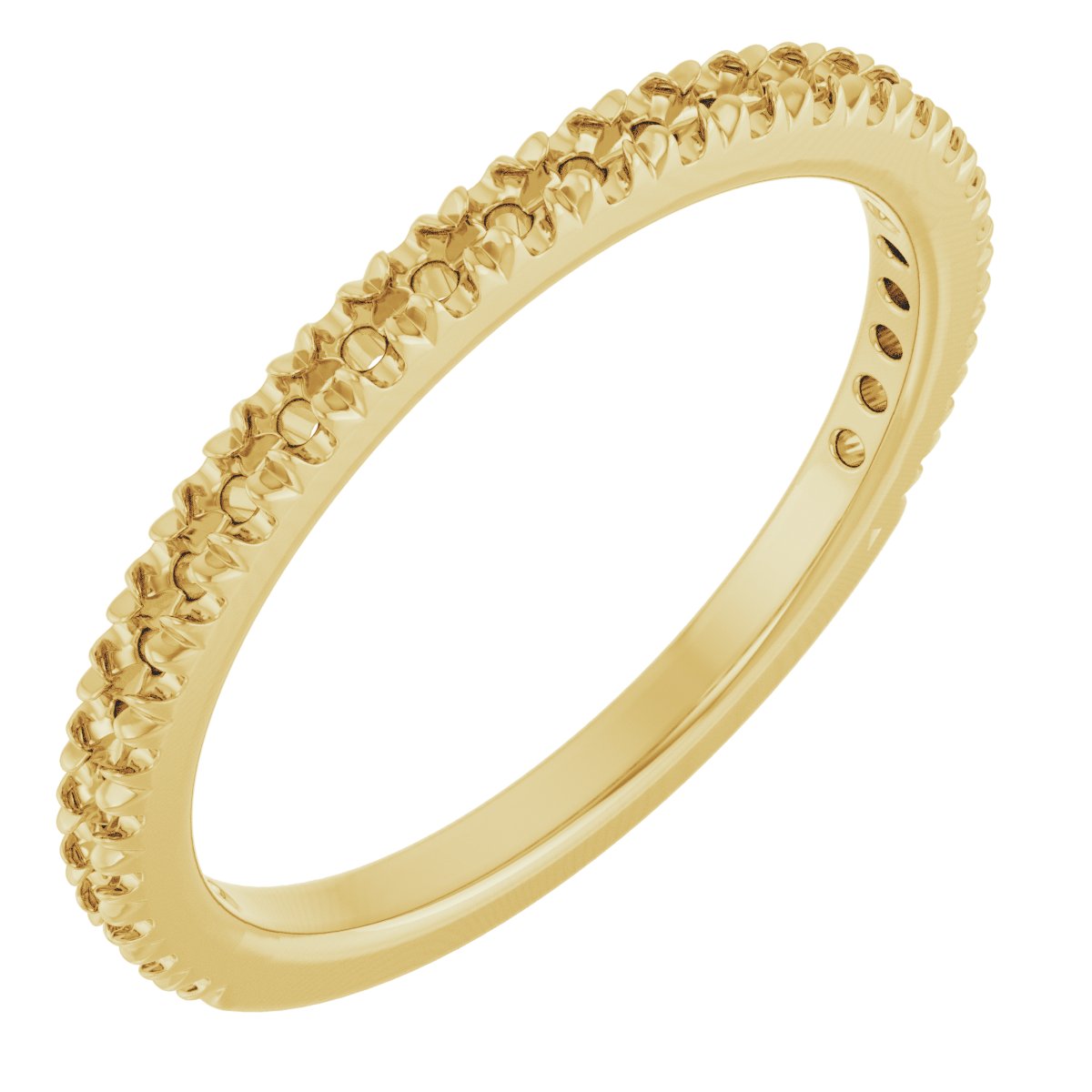 14K Yellow 1/3 CTW Natural Diamond French-Set Anniversary Band