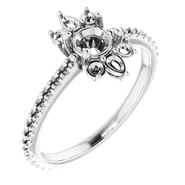 Accented Engagement Ring or Band