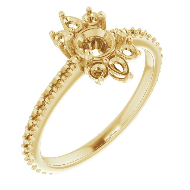 Accented Engagement Ring or Band