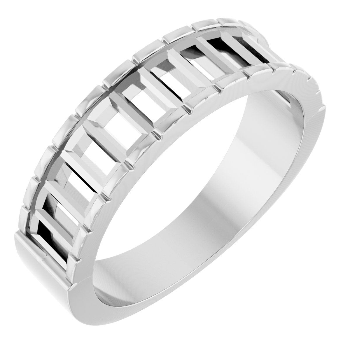 Channel-Set Baguette Ring