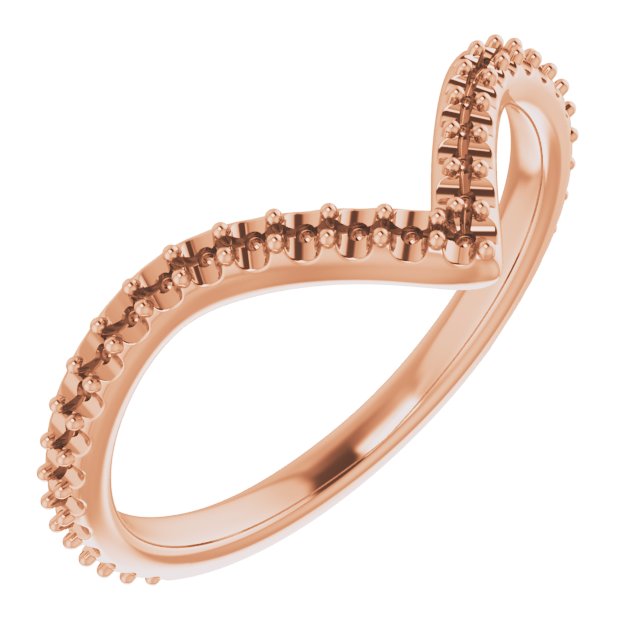 14K Rose 1/3 CTW Natural Diamond Matching Band