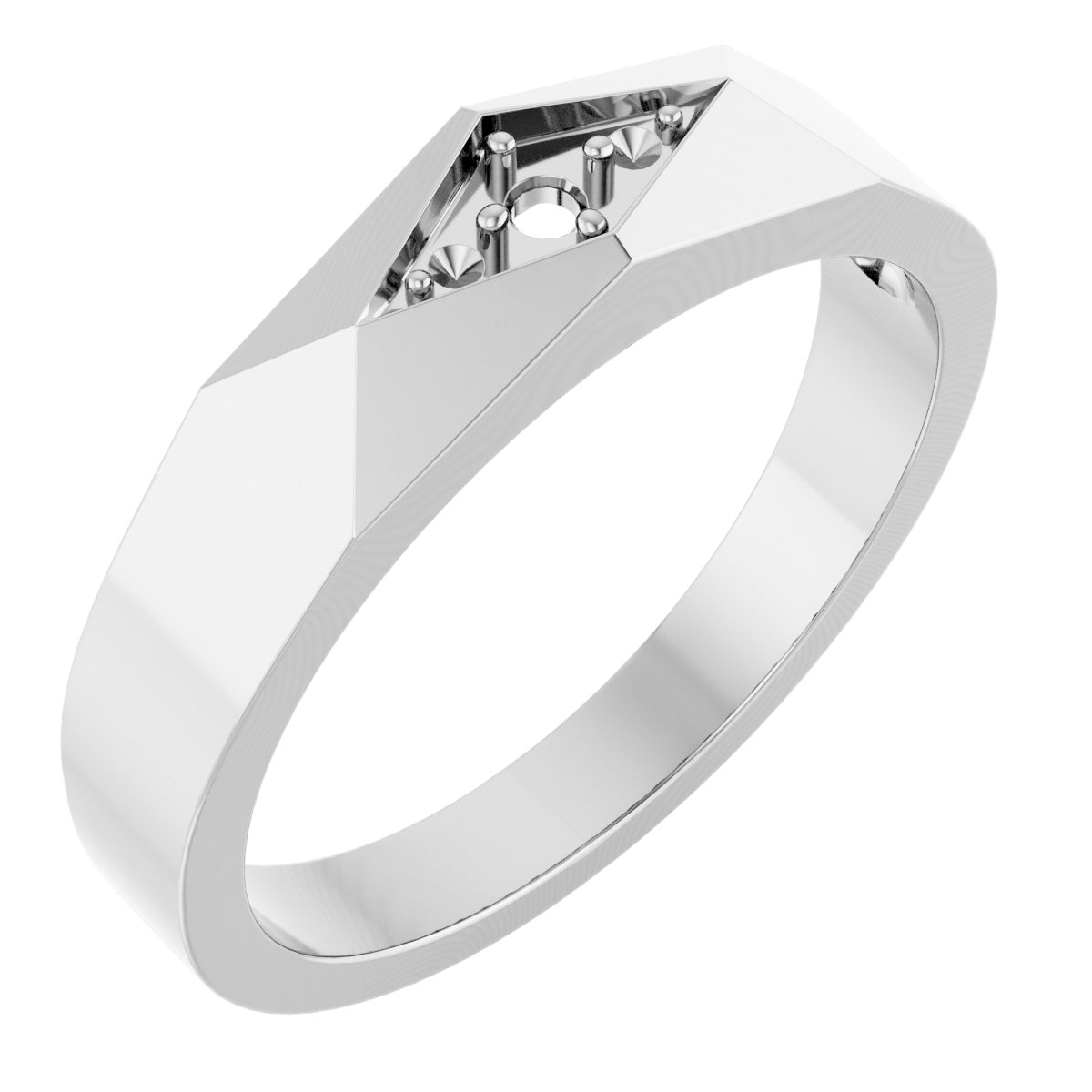 Accented Geometric Tapered Band