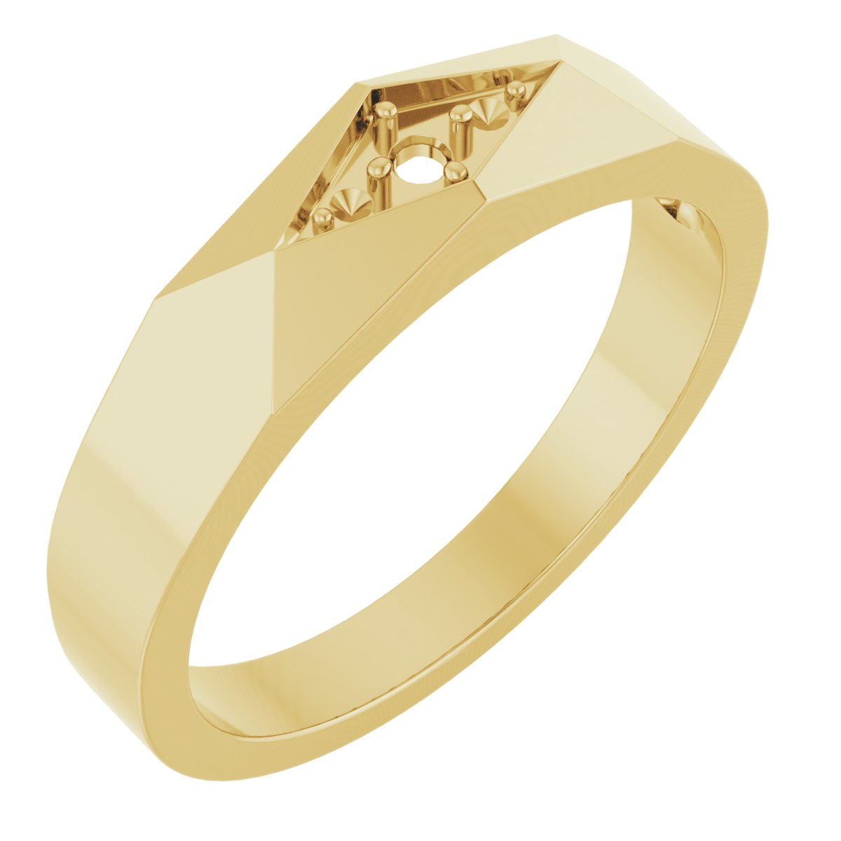 0.03 CTW Natural Diamond Band – 14K Yellow Gold
