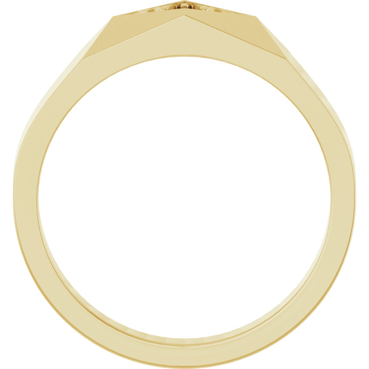 Alternative view of 0.03 CTW Natural Diamond Band – 14K Yellow Gold