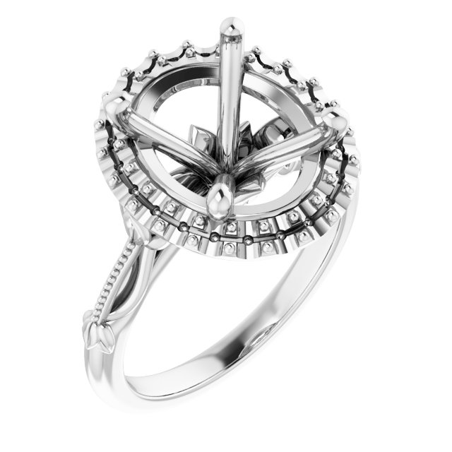 Halo-Style Engagement Ring