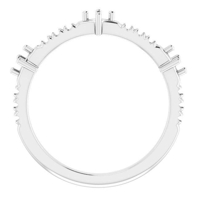 Alternative view of 1/4 CTW Natural Diamond Anniversary Band – 14K White Gold