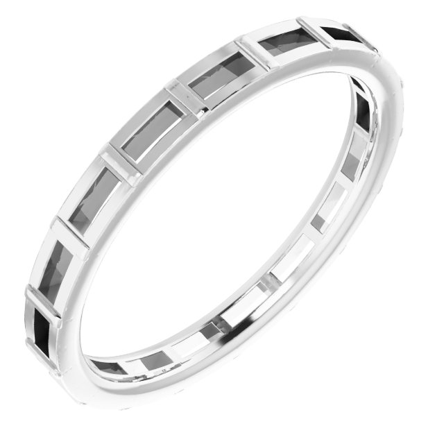 Platinum 1/2 CTW Natural Diamond Eternity Band Size 5