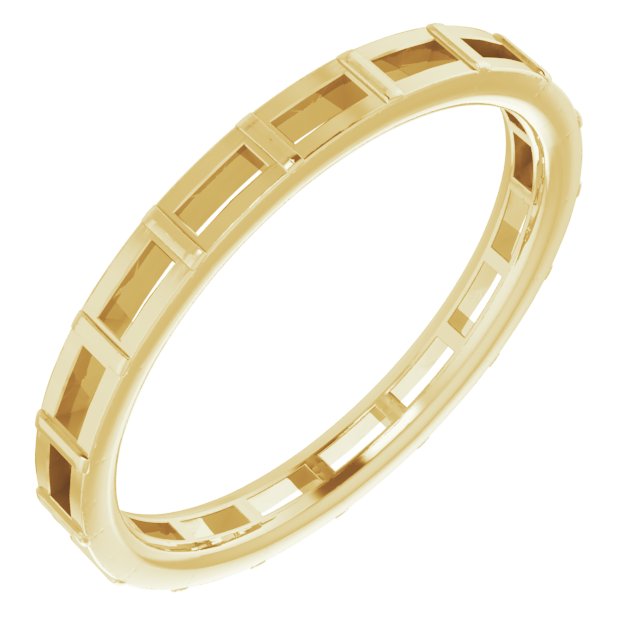 14K Yellow .50 CTW Diamond Eternity Band Size 5 Ref 13878281