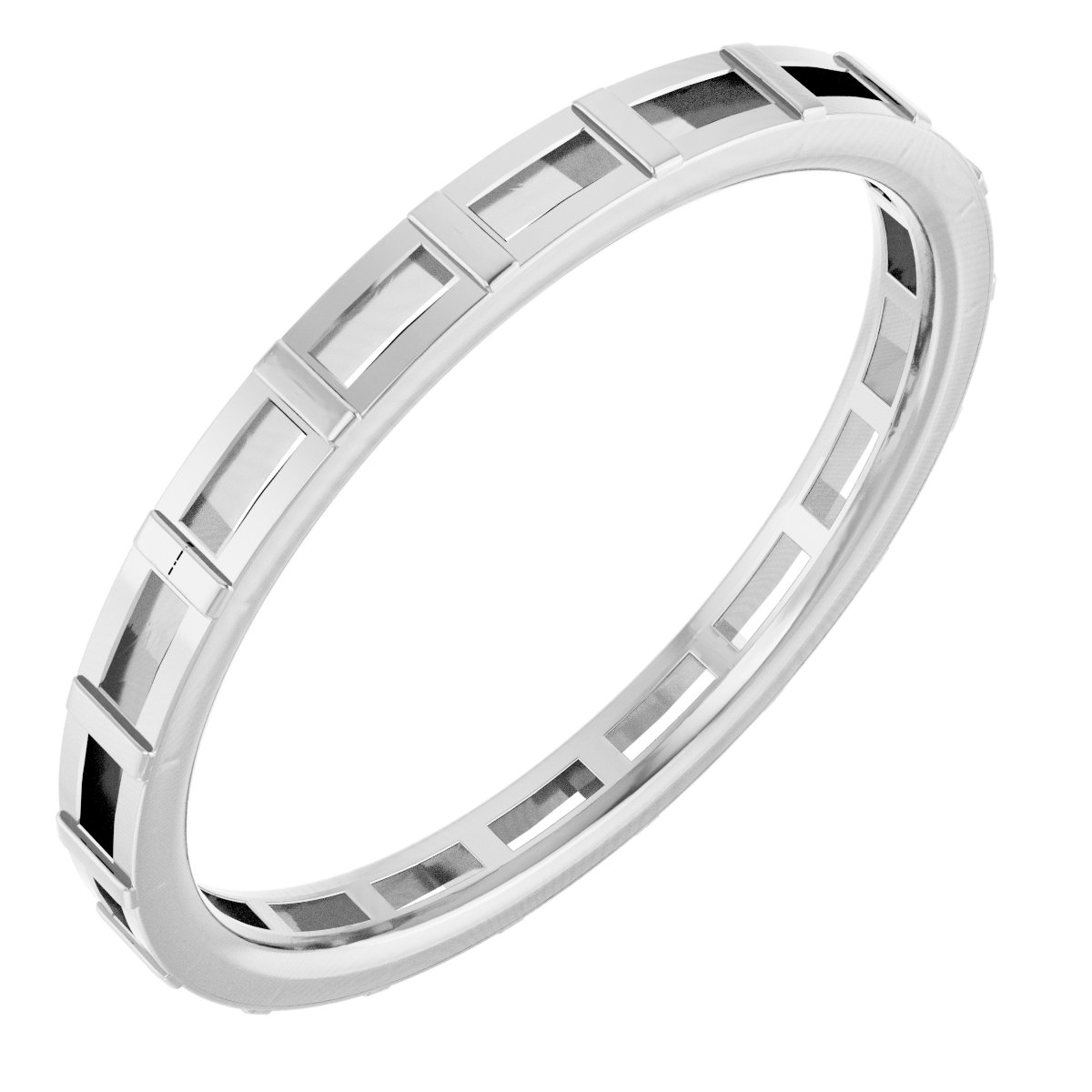 Platinum 1/2 CTW Natural Diamond Eternity Band Size 7