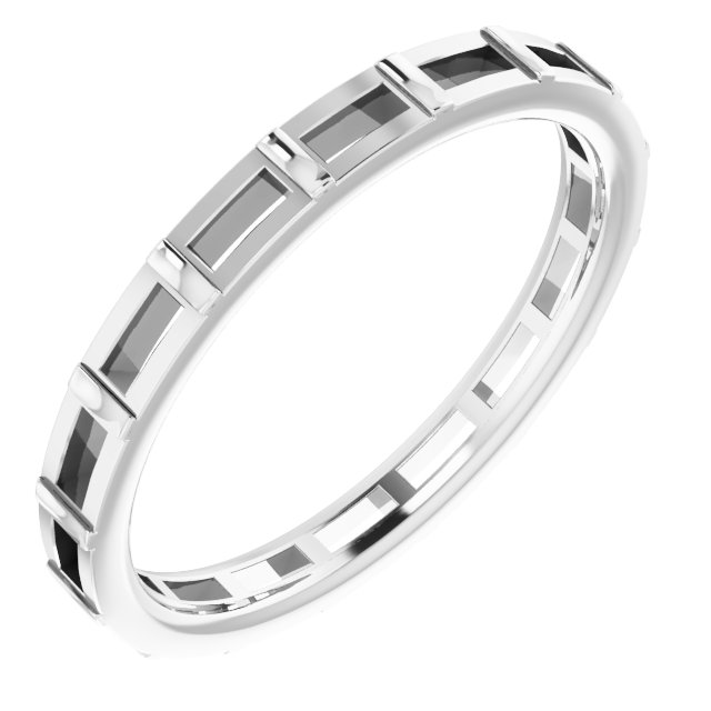 Platinum 1/2 CTW Diamond Eternity Band Size 4.5