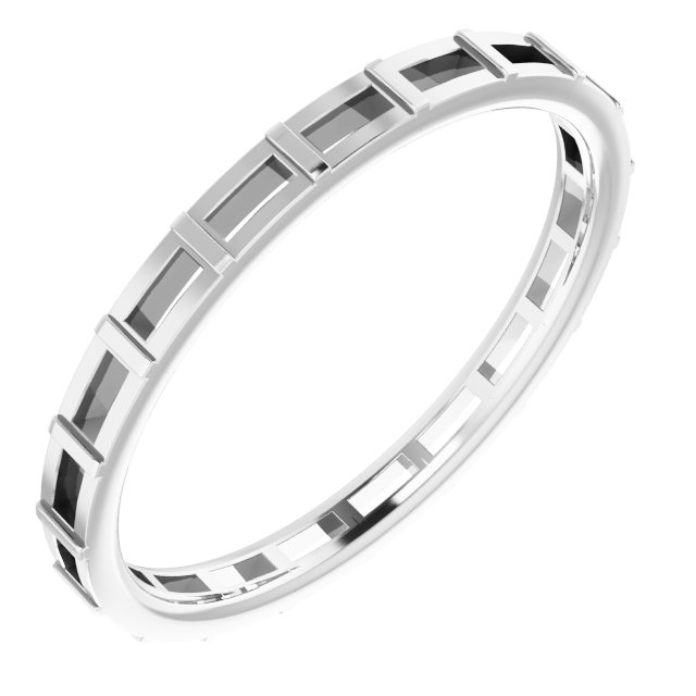 Platinum .50 CTW Diamond Eternity Band Size 8 Ref 13878307