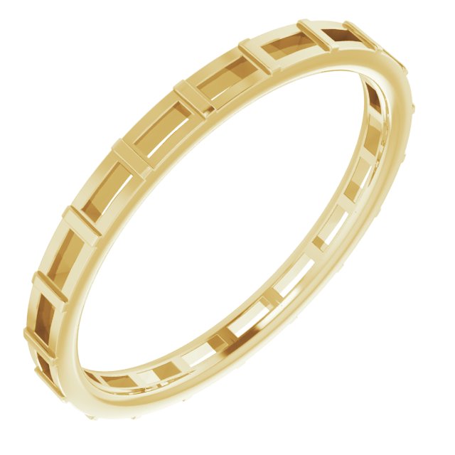 14K Yellow .50 CTW Diamond Eternity Band Size 8 Ref 13878305