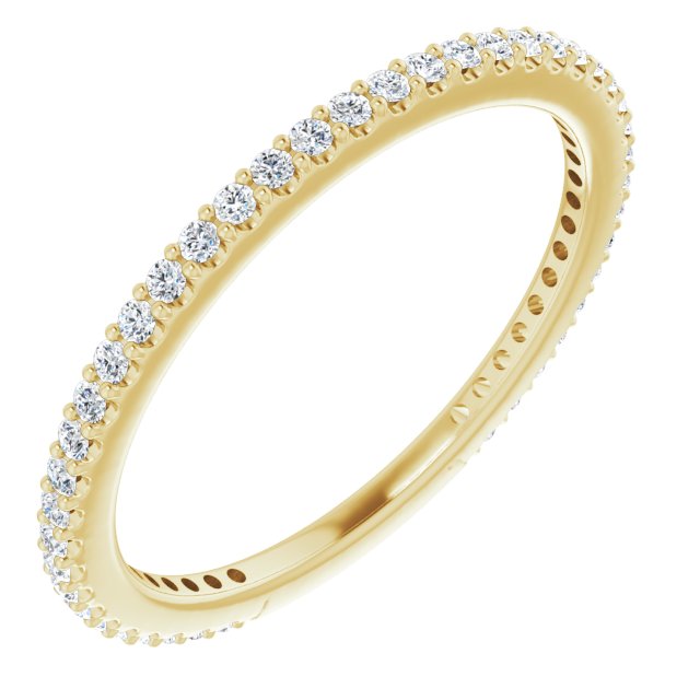 14K Yellow 1/3 CTW Diamond Stackable Ring Size 6