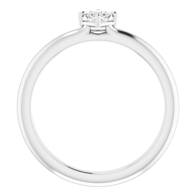 Platinum 1/6 CTW Diamond Solitaire Ring