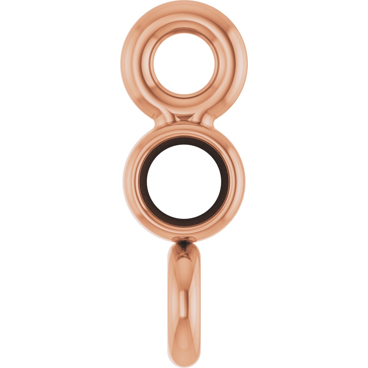 Round Bezel-Set Link