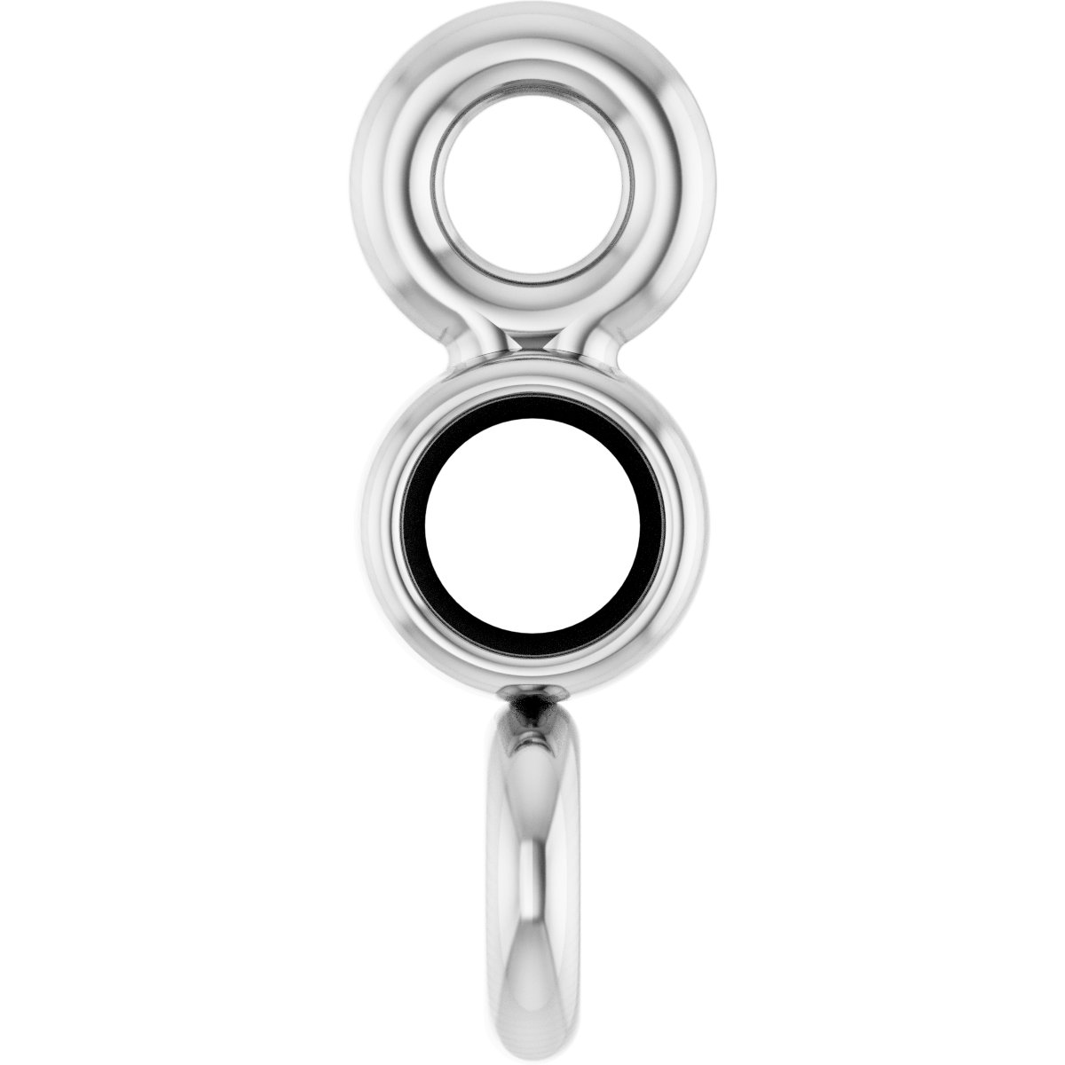 Round Bezel-Set Link