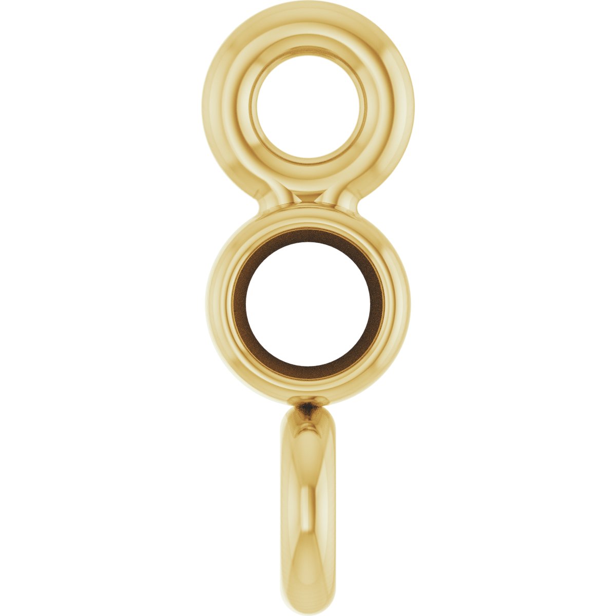Round Bezel-Set Link
