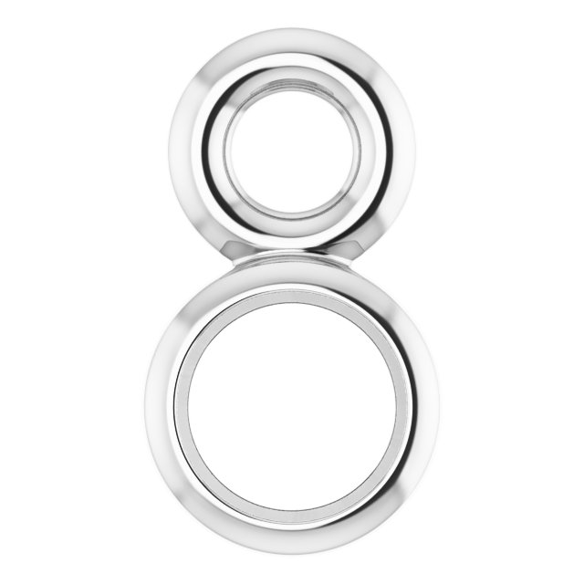 Sterling Silver 2 mm Round Bezel-Set Dangle | Stuller