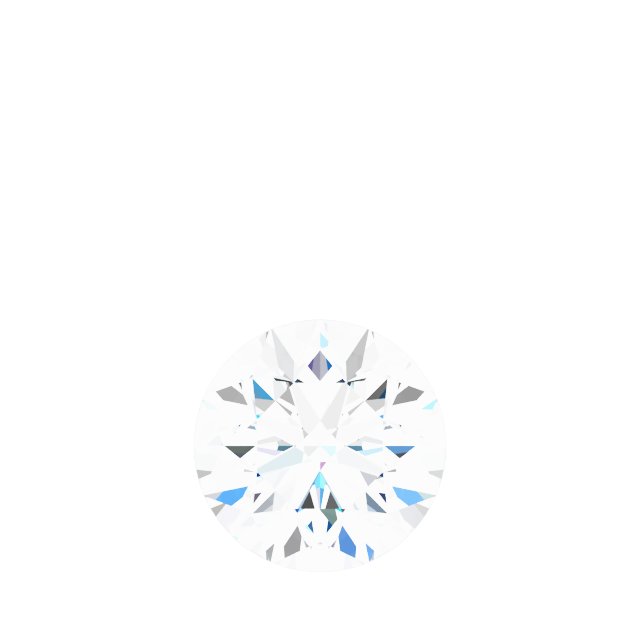 Round Bezel-Set Dangle