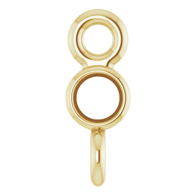 Round Bezel-Set Link