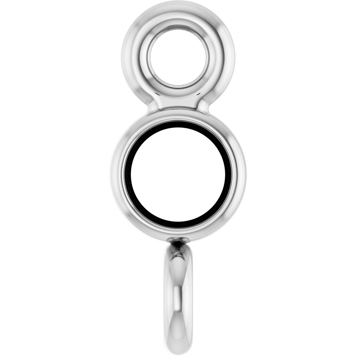 Round Bezel-Set Link
