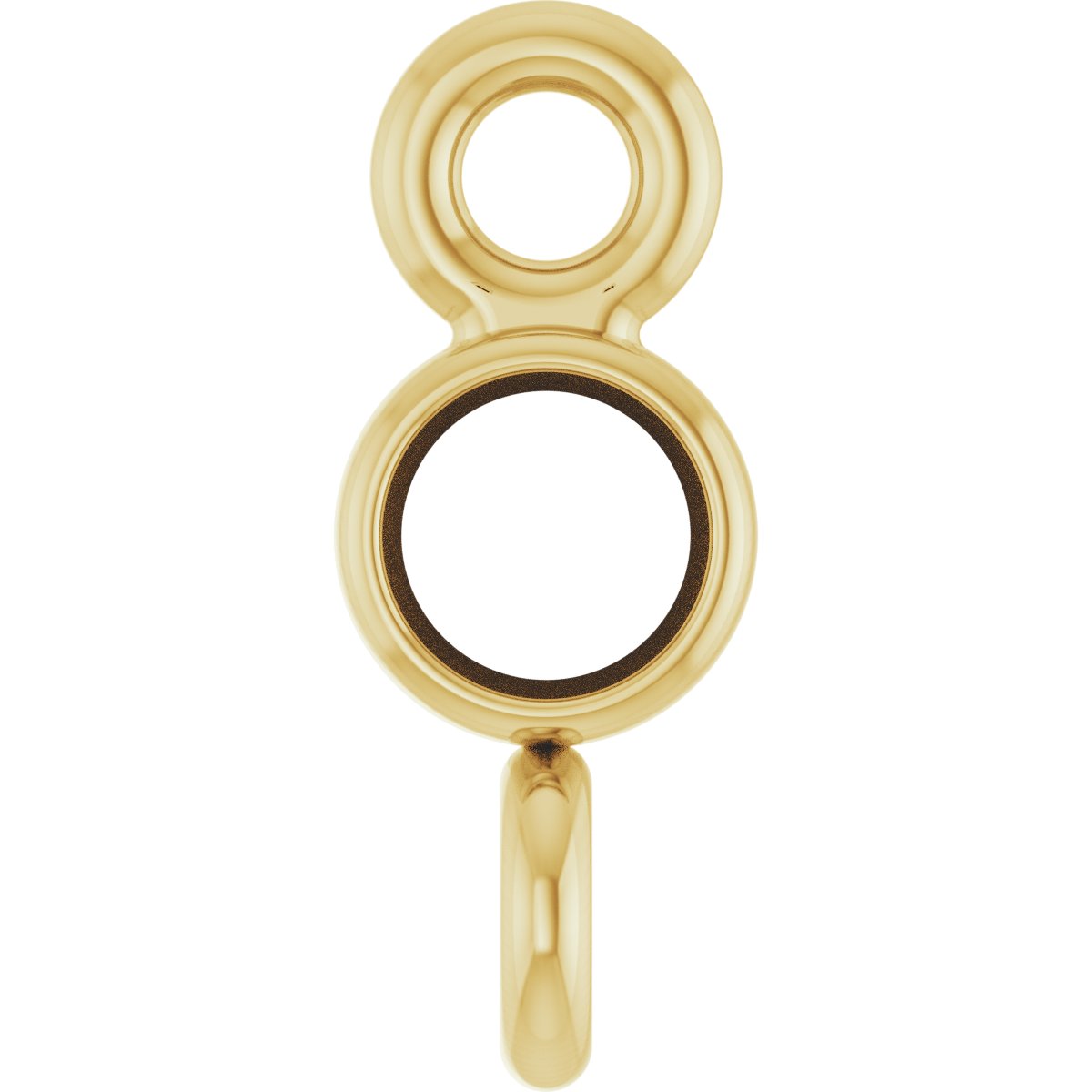 Round Bezel-Set Link